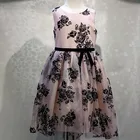 2019 child dress Autumn bow sleeveless lace girl princess dress