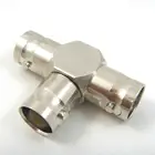 T ype triple female BNC connector adaptor
