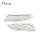 Vinstar Innovational Tuning 2 White Amber Front LED Side Marker Signal Lamp Flashing Blinker Light for CLK W209 03-09