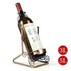 Wholesale Customize Whiskey Bottle Pour Rack Cradle Dispenser/Moden Wine Carrier Metal Cradle Wine Holder