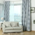 100%polyester double layer jacquard curtains for living room