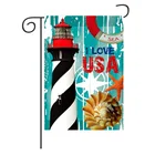 Custom American Light Tower Double Sided Garden Flag
