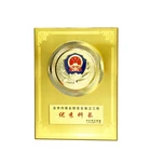 Square Souvenir Square Gold Plate Custom Shape Logo Metal Souvenir Metal Plate