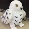 New owl plush toy animal Plush Stuffed doll Cute white Owl Plush Toy with big eyes