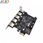 5 Ports PCI-E to USB3.0 Adapter Expansion Card for PCIe X1 X4 X8 X16 Port for Win 7/8/10/Linux