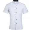 Men's Short Sleeve Pocket Button Shirt Slim Loop Button Line Design 20% Cotton 80% Polyester Extra Large Weather Vintage Clothes