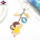 Longzhiyu12years manufacturer custom evil eye beads key chain digital clock keychain custom acrylic standee keychain