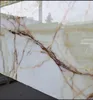 Chinese White color antural onyx big slabs white onyx marble wall cladding with gold veins