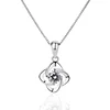 Cheap magnetic silver flower pendant for necklaces
