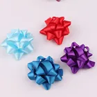 20pcs/box Colorful star type polyester satin ribbon flowers Gift Box Decoration Pre-made Star Bow and Gift Ribbon Bow