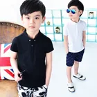 summer boy toddler blank polo t shirt clothing for kid