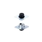 Heavy duty galvanized steel 50mm sofa legs metal plinth adjustable leg