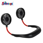 usb Hand Free Personal Fan portable Wearable sport hanging Neck band Fan neck fan