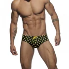 Hot sexy best custom mens swimwear swim shorts with color print