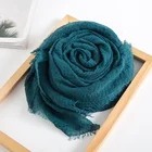 how selling length and dye style rayon and polyester blend material plain scarf women hijab