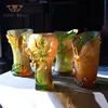 Animal Shaped Vase Lead Crystal Glass Liuli Deluxe Home Wedding Tableware
