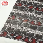 Four Side Stretch Snake Print Faux Leather Fabric For Dress/Skinny pants