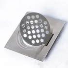 Bathroom accessories 15*15 stainless steel floor drain cover