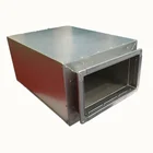 HVAC system air duct and diffuser plenum box/silencer muffler