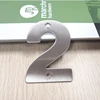 Wholesale Brushed Sign Unique house number Wall Mounted Door Plate House Number