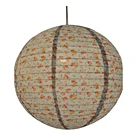 Vintage Flower Printed Ceiling Lamp Shade Ball Shape Decoration Lampshade Pendant Lighting Shade