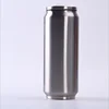 17oz cola can stainless steel tumbler cup with flip-up straw high quality food grade round metal for energy drink