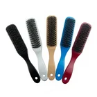 Wooden Rotating Round Barrel Anti-Static Hair Brush Mixed With Natural Boar bristle and Nylon Pin Spornette Styling Brush
