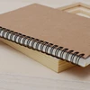 Wholesale Customized Logo A4 A5 draft coil notebook write exercise books notepad kraft paper