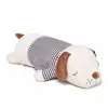 Freeshipping Plush Puppy in Striped Shirt 35 inches White Color Unstuffed pet toy safe for irresistible gifts from Niuniu Daddy