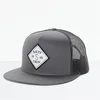 New Style 5 Panel Embroidered Mesh Baseball Snapback,Custom Flat Curved Brim Plain Snap Back Hats,Hip Hop Custom Gray Cap