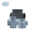 low price high quality union malleable cast iron pipe fittings cross equal