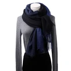 Ladies Stylish Thin Soft Color Blocking Printed Cashmere Scarf For Women