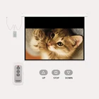 200'' 250'' 300 inch Electric Cinema Projector Screen, Projection Screen with Remote Controller