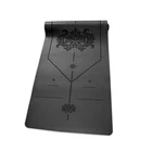 Manufacturer production free sample anti slip custom logo yoga mat eco friendly pu natural rubber yoga mat