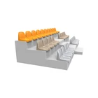 Customizable features Fixed Plastic Stadium Chair Bondi Seat for Sale