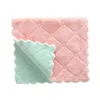 Thicken Restaurant Coral Velvet Oil-free Thick Cleaning Dish Cloth Bowl Wipe Washing Towel Kitchen cleaning cloth