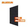 Bluesun Solar Frameless Bifacial Solar Panel Mono 380W 390W 400W Double Glass Solar Module 72 Cells Bifacial Price