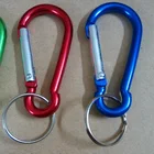 Hot Sale Custom colorful promotional gift Metal moschettone portachiavi car Keychain Souvenir carabiner Keychain ring
