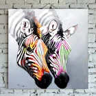 Direct factory price fashion zebra canvas oil painting pop art