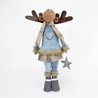 Reindeer Handmade Supplies Xmas Decorations Moose Christmas Gifts Fabric Standing Reindeer