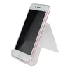 Cell Phone Desk Stand Holder Acrylic Desktop Solid Portable Universal Desk Stand for All Mobile Smart Phone