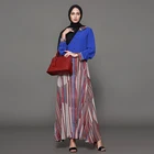 Latest Designs Printed Long Sleeve Maxi Abaya Kaftan Jubah Muslimah Modest Islamic Muslim Women Dress Plus Size Clothing