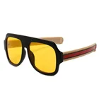 Fashion Thick Lines Square Sun Glasses Men Classic Design All-Fit Sunglasses