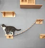 2019 Cat Wall Jump Platform Cat Ladde Wall With Steps Wooden Cat Tree