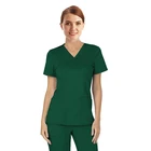 Hospital latest fashion spandex food service uniforms scrubs