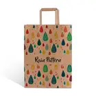 hot sale a3 a4 a5 size fancy brown kraft paper handle shopping packaging bags