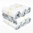 High-quality color plastic mailing bag, free custom printed sample white courier bag
