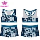 High quality tank top set sublimation cheerleading uniform apparel