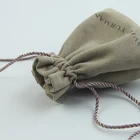 Customized velvet gift jewelry bag pouch for Favors
