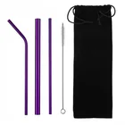 wholesale eco metallic stainless steel metal inox portable party a custom straw